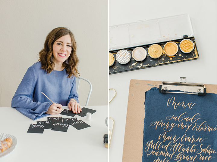 Creative brand photography with local artist The Quirky Quill. Get ready to upscale your brand with creative imagery to show off your business.  Photography by Amy Rae + Co. Calligraphy and hand lettering, custom artwork and gifts. 
